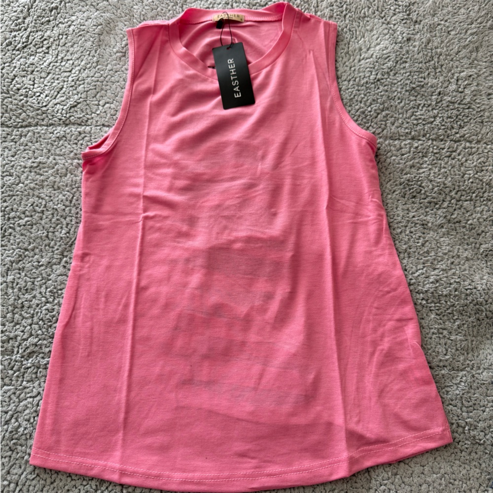 Women's Pink Muscle Tee